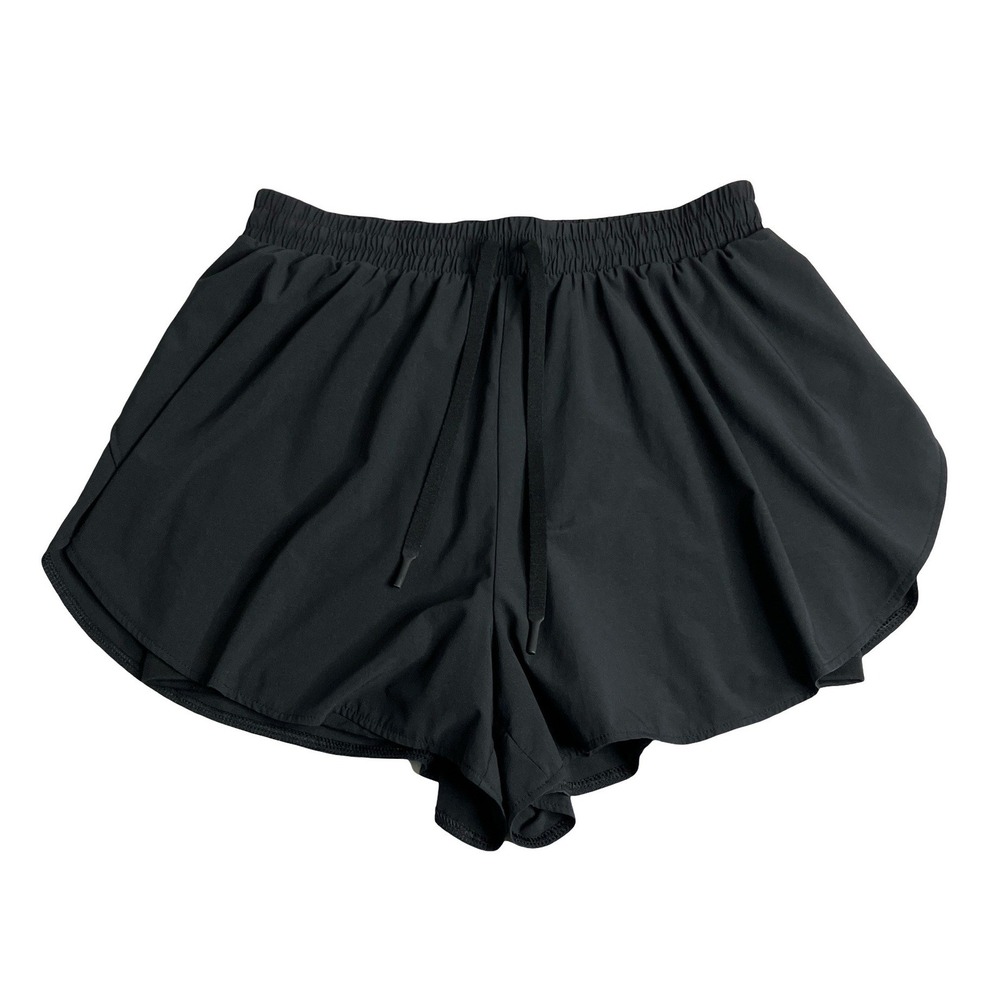 All‎ in Motion Running Shorts Women Small Black 2-in-1 Built-in Liner Athletic